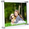 Meetu Cornice portafoto in acrilico (4 pezzi), 20 x 25,4 cm, per montaggio a parete, senza cornice, trasparente, per documenti, certificati, opere d'arte
