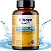 Kinoko life Collagene Marino con Acido Ialuronico Capsule, Collagene Idrolizzato con Magnesio e Vitamina C, Collagene Marino Idrolizzato, 180 Capsule con CoQ10, Curcuma e Pepe Nero, Pelle, Capelli e Unghie
