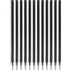 MDLSDE 12 Pezzi Ricariche Cancellabili Ricambio Nero, Compatibili con Legami Colorate Refill Ricarica Penne Cancellabili Set con Legami Confezione Semplice Punta Della penna 0,7 mm Altezza 13 cm Nero