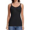 Joyshaper Shapewear - Canottiera intima da donna, snellente, a compressione, senza cuciture, Nero/scollo a V, XXL