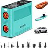Bellatte Pompa Elettrica SUP 150PSI, Ricaricabile Batteria &12V DC Gonfiatore Portatile Compressore Aria, Gonfiaggio Sgonfiaggio Auto-Off, Elettrico Pompa per Tavole da Paddle, Kayak, Ali, Vento, Pneus