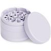 JCASE Grinder ceramica per spezie, antiaderente, a 4 pezzi, con rivestimento in nano-ceramica, Ø 63 mm, con custodia per il trasporto, raschietto per polline, pennello e bocchino