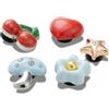 Crocs Zappos Print Lab: Gone Wild Jibbitz, confezione da 13, Metalli gonfi, 5 Pack