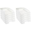 Exacompta - Cod.12323D - Confezione da 10 Vaschette portacorrispondenza Ecotray Office per formato A4+ - Impilabili - Capacità 500 fogli 80 gr - Dimensioni : 34,5 x 25,5 x 6,5 cm - Cristallo