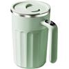 DONGKER Tazze Miscelazione Automatico, 450ML Tazza Automescolante Magnetica in Acciaio Inossidabile con Coperchio Scorrevole e Display Intelligente per Caffè, Latte, Tè, Cioccolata Calda