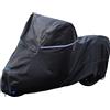 FENRIR 220CM 420D Coprimoto motocicletta telo copri moto da esterno telo coprimoto telo moto impermeabile Tubo di scarico con protezione UV resistente al calore per Scooter Naked Super Sport Enduro