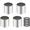 Chedin M16/M18/M18,5/M20/M22 Regolatore getto Ugello miscelatore, 4 pezzi per rubinetto Bubbler, cartuccia di miscelazione, filtro rubinetto, beccuccio mieycomb cromato - filo interno (M16)