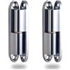 Forlush 2 nastri da ristrutturazione, ferro zincato, avvitabile, cerniera per porte interne, da avvitare, nastro in acciaio zincato (lunghezza 80 mm)