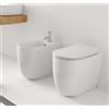 KERASAN Sanitari filo muro Kerasan Nolita vaso Noise Clean bidet coprivaso slim rallentato