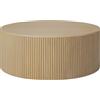 Ethnicraft - Tavolino Roller - Legno naturale - Massello di quercia oliato - Designer Jacques Deneef