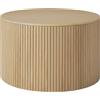 Ethnicraft - Tavolino Roller - Legno naturale - Massello di quercia oliato - Designer Jacques Deneef
