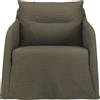 Ethnicraft - Poltrona imbottita Weave - Verde - Misto lino - Designer Paul Delaisse