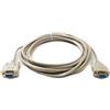 System-S Cavo D Sub 5 m 9 pin femmina a femmina RS232 DB9 adattatore grigio