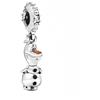 Feitery Christmas Charms Yeti Compatibilità per Pandora Bracciale Charm Charm per Donna Natale, Argento sterling