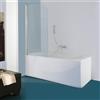Siro Box doccia per vasca con anta a battente L.75 cm cromo/trasparente