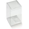 Generico 10 Scatoline Portaconfetti, Scatole Trasparenti per Bomboniere Matrimonio, Laurea, Nascita Bimba Bimbo, Battesimo, Comunione, Cresima in Varie Misure Disponibili, Scatoline Bomboniere (9x9x14 cm)