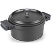 Lacor 25929- Pentola di alluminio pressofuso, 28 cm, colore nero