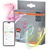 OSRAM SMART MATTER FLEX Strisce LED decorative ed espandibili con tecnologia Matter, EXT RGBTW, colorate e bianche, dimmerabili, 1 m, sorgenti luminose non sostituibili
