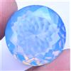 Naturale Blu Fiordaliso Opale Australiano 22.70 KT Rotondo Certificato Loose