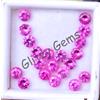 20 Pezzi Naturale Rosa-Rossa Rubino Rotondo 4.90 MM Certificato Perfetto Loose