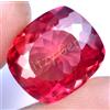 Naturale Rosso-Arancio Padparadscha Zaffiro 20.00 Cuscino CT Certificato Gemma