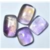 Glitzy Gem Bi-Colore Ametrino Non Scaldato 60.5 KT Cabo Bello Boliviano 4Pcs Naturale Gemma
