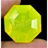 Naturale Neon Giallo Opale 20.30 KT Certificato Non Trattato Raro Loose Gemma