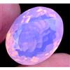 Rosa Naturale Welo Opale 22.50 CT Ovale Certificato Non Scaldato Raro Best Loose