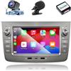 ANKEWAY Autoradio per Alfa Romeo Mito (2008-2012) con Android Auto e CarPlay Wireless, Bluetooth Car Radio Android Stereo con Telecamera Posteriore/Mic/CANbus BOX/Porta USB/WiFi/App Store 2G+32G