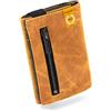 GUGGIARI® Portafoglio in Pelle di Qualità - Morbido Portafoglio Uomo Slim con Porta Carte di Credito, Portamonete e Contanti - Compatto Porta Carte Credito Uomo con Protezione RFID(TIMBER)