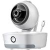 Reer - IP BabyCam Move, trasforma lo smartphone in un baby monitor, visione completa telecomandabile a 330°, memorizzazione dei dati in Germania, 80310, bianco