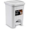 Stefanplast Elegance Pattumiera Bagno Lt. 6, bianco, plastica