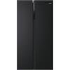 HAIER Frigorifero Side by Side Total No Frost, h 177 cm, Capacità 528 Lt, Classe Energetica E, Nero Opaco - HSR3918ENPB