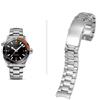 Cinturino orologio acciaio 20mm per Omega 007 Seamaster Planet Ocean 300 curvo