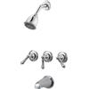 PFISTER LG0181BC Rubinetto per Vasca e Doccia con 3 Maniglie in Metallo, Cromato Lucido