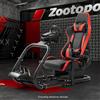 Zootopo Racing Sim Cockpit Con Sedile E Triple TV Stand Fit ForThrustmaster