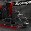 Zootopo Racing Sim Cockpit Con Sedile E Triple TV Stand Fit ForThrustmaster