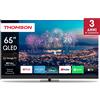 THOMSON 65QG6C14, Smart TV QD-LED 65'', 4K, Dolby Atmos, Google TV, Controllo Vocale, Riduzione dinamica del rumore, Telecomando Bluetooth con pulsanti retroilluminati