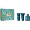 Versace Eros Eau de Parfum Uomo 50 ml + Balsamo Dopobarba 50ml + Gel Doccia 50ml Cofanetto