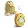 NICI Peluche Kiwi con Funzione Reversibile 15 cm 2 in 1 - Verde - Morbido NICI - Ideale da abbracciare, per Giocare e Come Compagno a casa, all'Asilo o in Viaggio | 62991