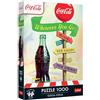 Trefl Premium Plus Quality - Puzzle Coca-Cola: Qualunque sia la tua destinazione - 1000 pezzi, serie Motivi senza tempo, pezzi perfettamente adattabili, per adulti e bambini dai 14 anni in su
