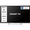 SABA SA43KM10VDA SMART TV 43'' ULTRA HD 4K, Sistema operativo VIDAA, Triplo tuner DVBT2/C/S2 HEVC MAIN10, Certificato TivuSAT, Piedistallo centrale, Dolb