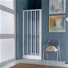 Siro Box doccia per nicchia 70-80 cm con ante a soffietto in PVC bianco