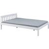 Inter Link Vilmar Lettino da Giorno, Legno, Bianco, 140 x 200 cm