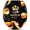 WOLTU Sedile WC Copriwater Universale Chiusura Ammortizzata Soft Close Toilet Seat Bagno in Duroplast Vip a Forma di O