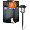 LEDVANCE SMART+ picchetto solare segnapasso outdoor Bluetooth, con luce bianca regolabile (3000K-6500K) + luce colorata, senza alimentazione, autonomia fino a 8 ore, protezione IP44, nero