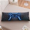 NTBED Federa per cuscino da gaming, in 100% microfibra spazzolata, con chiusura a busta, per ragazzi, bambini, adulti, (50,8 x 137,2 cm, blu