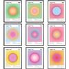 97 Decor Poster con numeri angeli, poster estetico, poster spirituali, stampa con numeri di angelo sfumato, immagini di energia e aura rosa, decorazione da parete colorata, decorazione da parete per