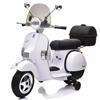 LAMAS Moto Elettrica Replica Di Piaggio Vespa PX150 Full 12V per Bambini Bianca