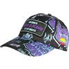 SKR Berretto Plata o Plomo Viola e Nero Strass Streetwear Colombia Baseball - Unisex, viola., taglia unica